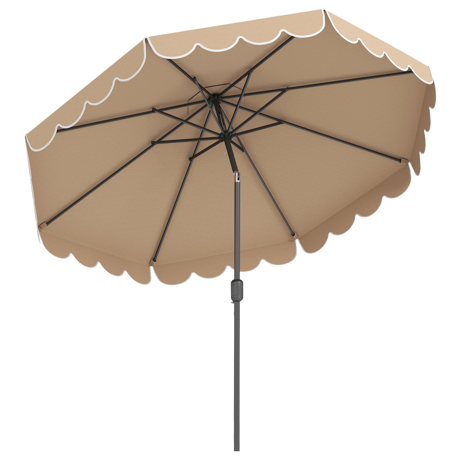 10 FT Patio Umbrella with Push Button Tilt and Crank