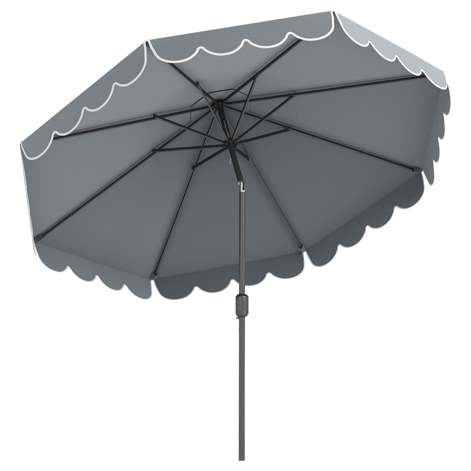 10 FT Patio Umbrella with Push Button Tilt and Crank