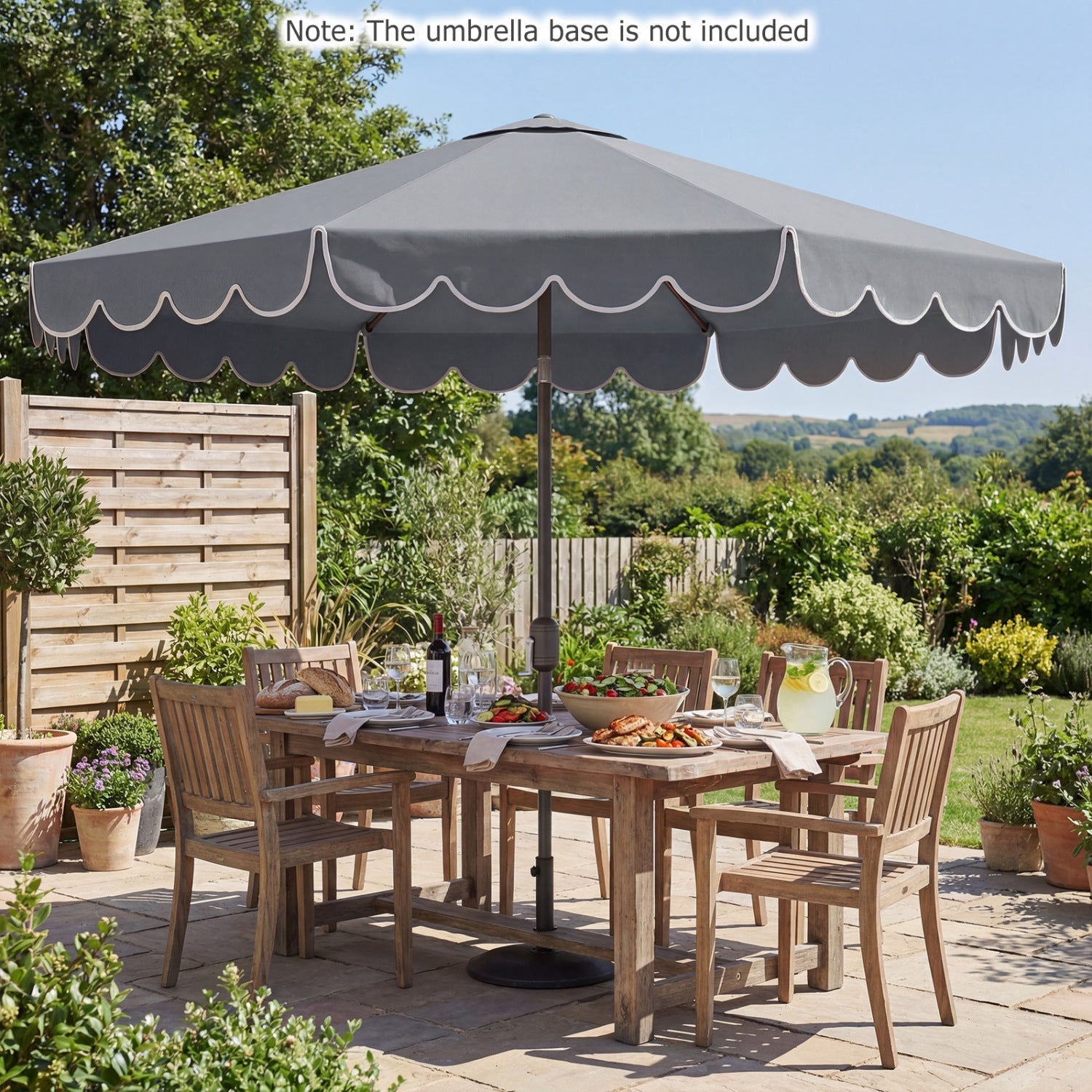 10 FT Patio Umbrella with Push Button Tilt and Crank