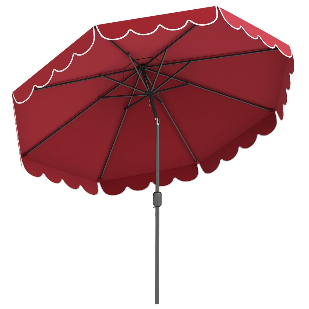 10 FT Patio Umbrella with Push Button Tilt and Crank