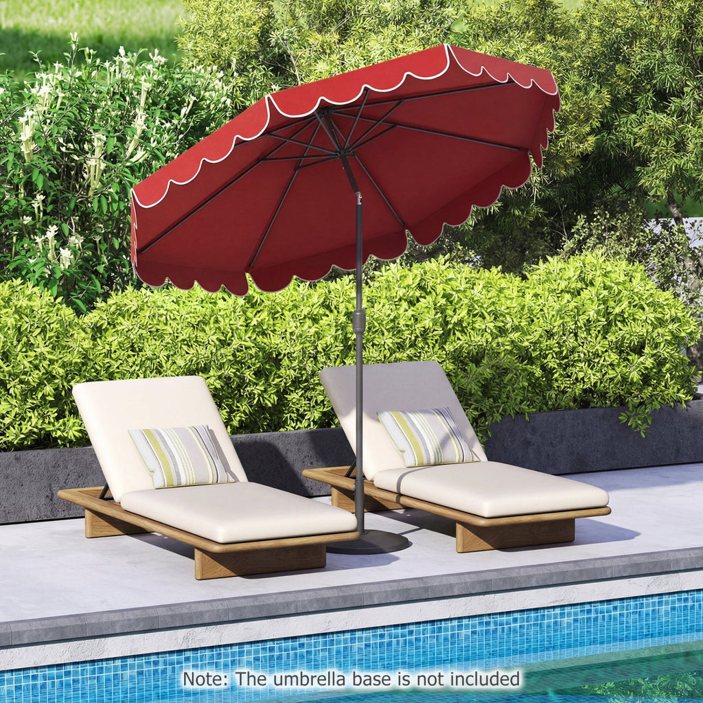 10 FT Patio Umbrella with Push Button Tilt and Crank