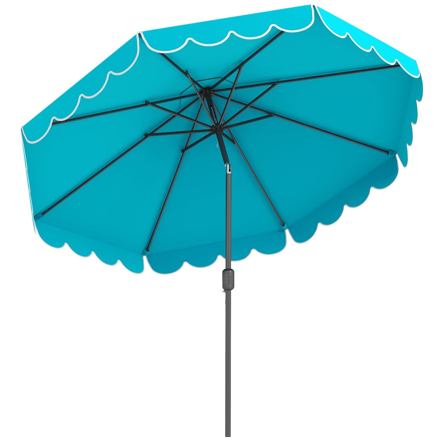 10 FT Patio Umbrella with Push Button Tilt and Crank