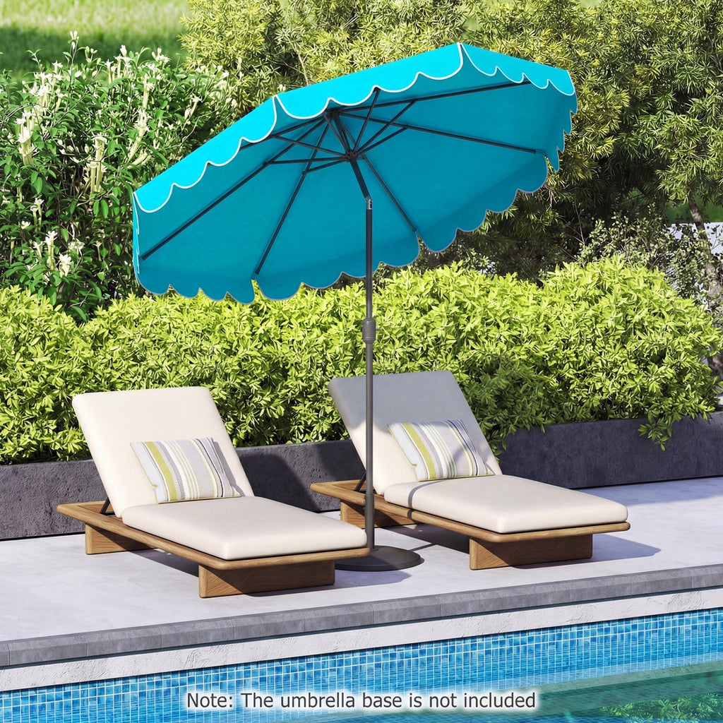 10 FT Patio Umbrella with Push Button Tilt and Crank