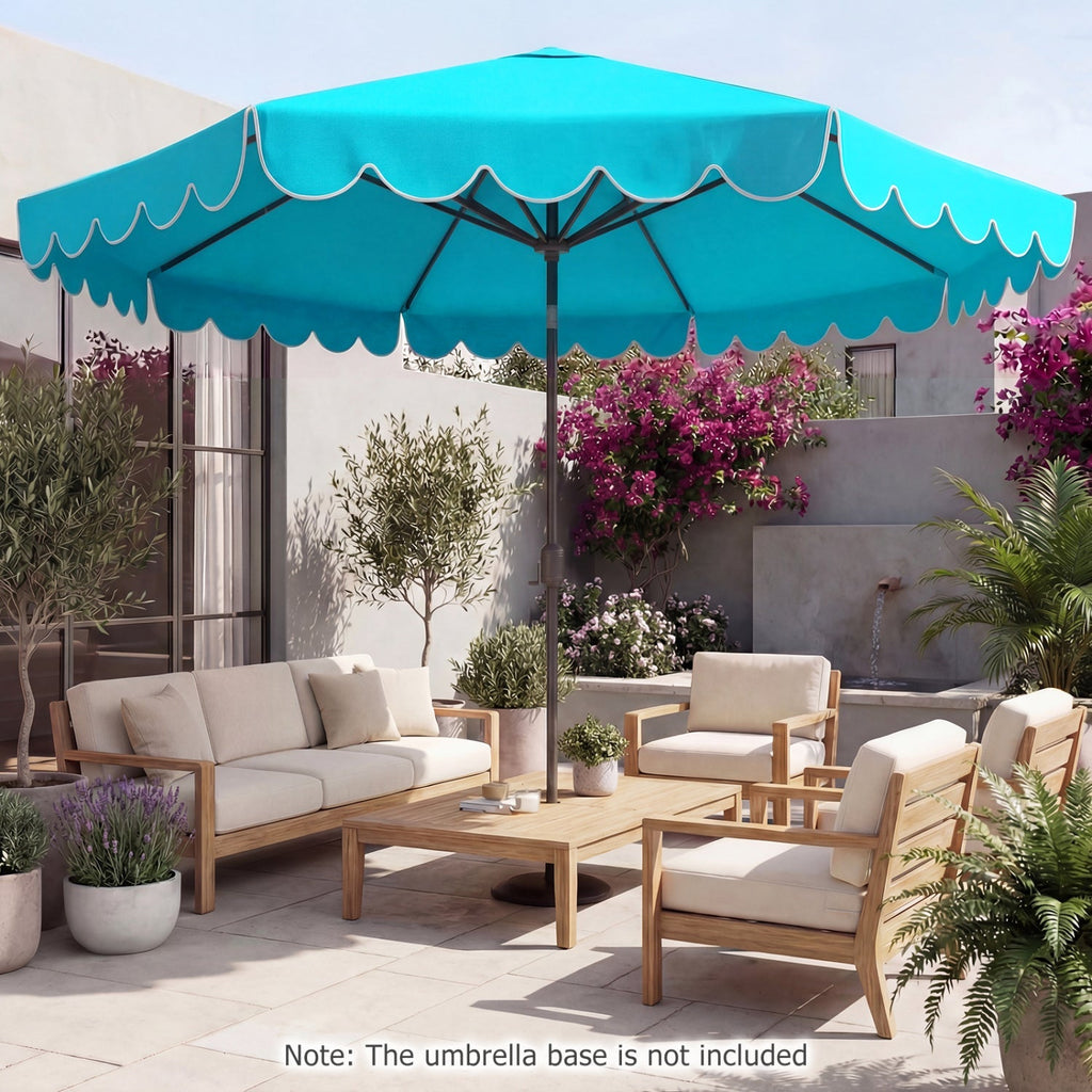 10 FT Patio Umbrella with Push Button Tilt and Crank