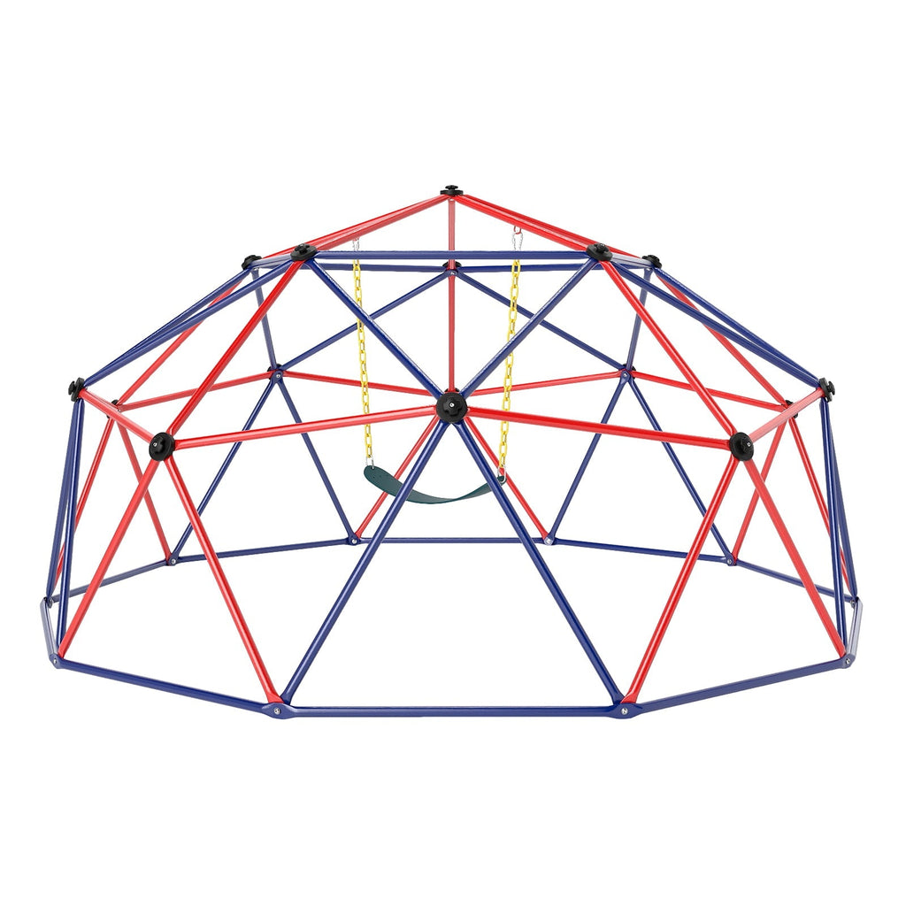 10 Feet Dome Climber with Swing and 800 Lbs Load Capacity