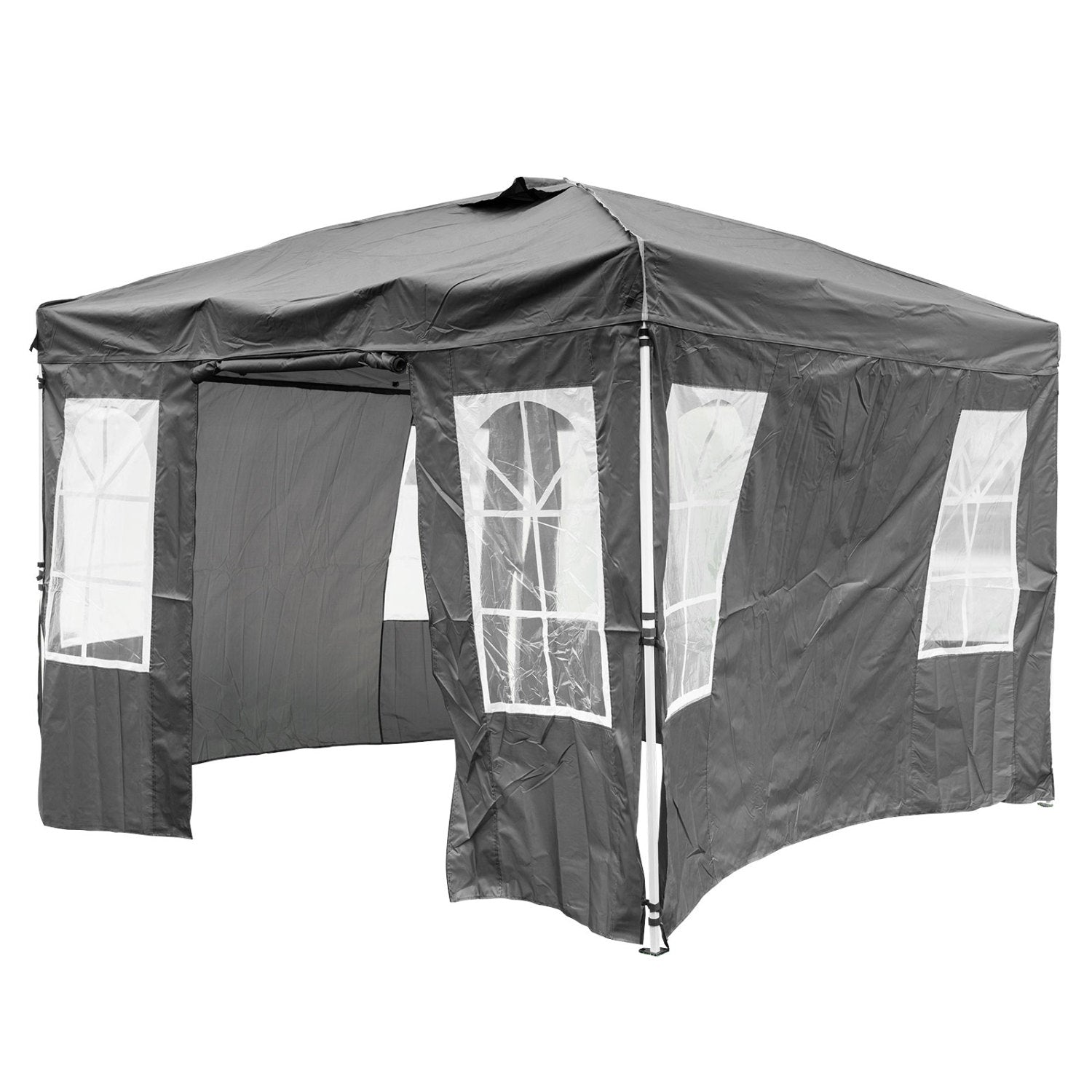 10x10 Pop Up Canopy Tent with Sidewalls & Adjustable Height