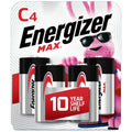 Energizer Max Premium C Batteries, Alkaline C Cell Battery (4 Count)