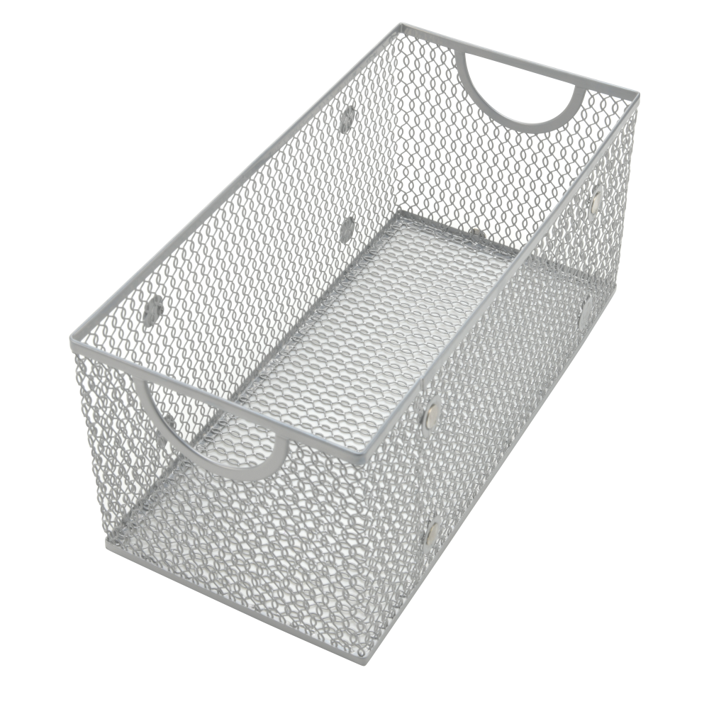 Mesh Open DVD, CD, Book Storage Basket 11 x 5.5 x 5