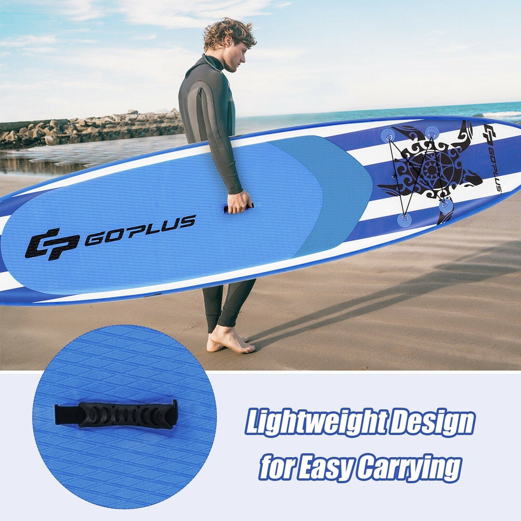 10.6 Feet Inflatable Paddle Board with Carry Bag