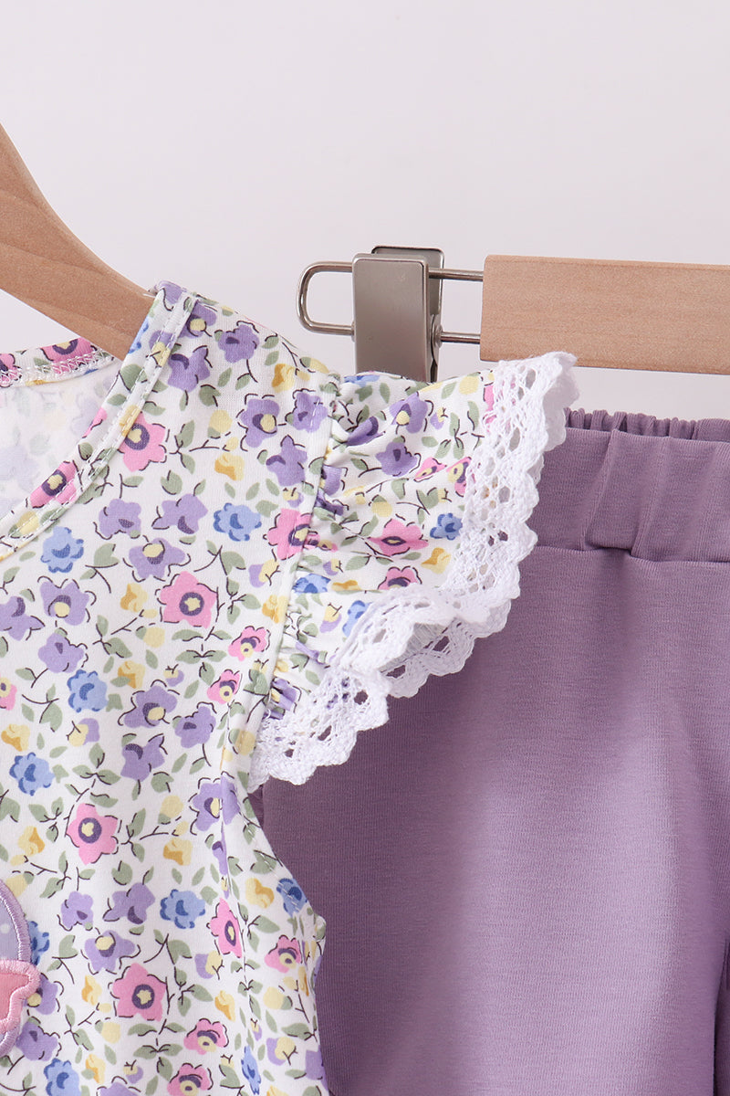 Goose Floral Appliqué Set