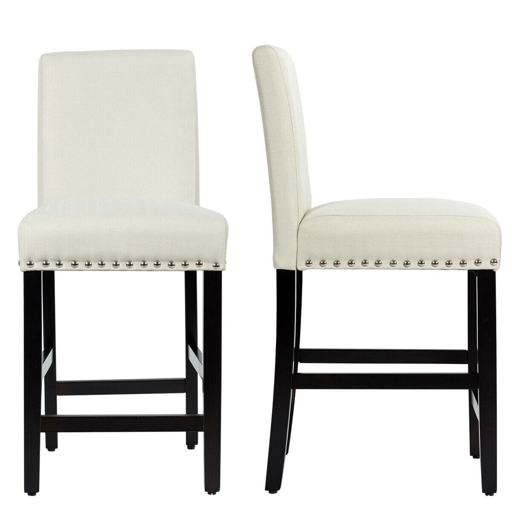 25 Inch Kitchen Chairs w/ Rubber Wood Legs