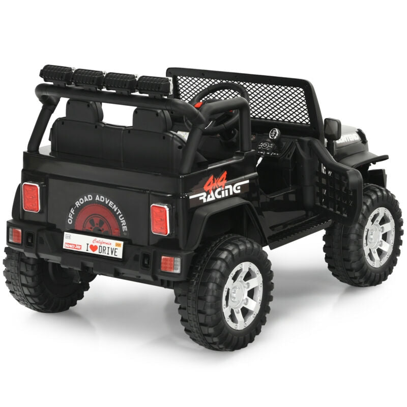 12V Kids Electric Ride On Truck with Remote Control and Operation Lever