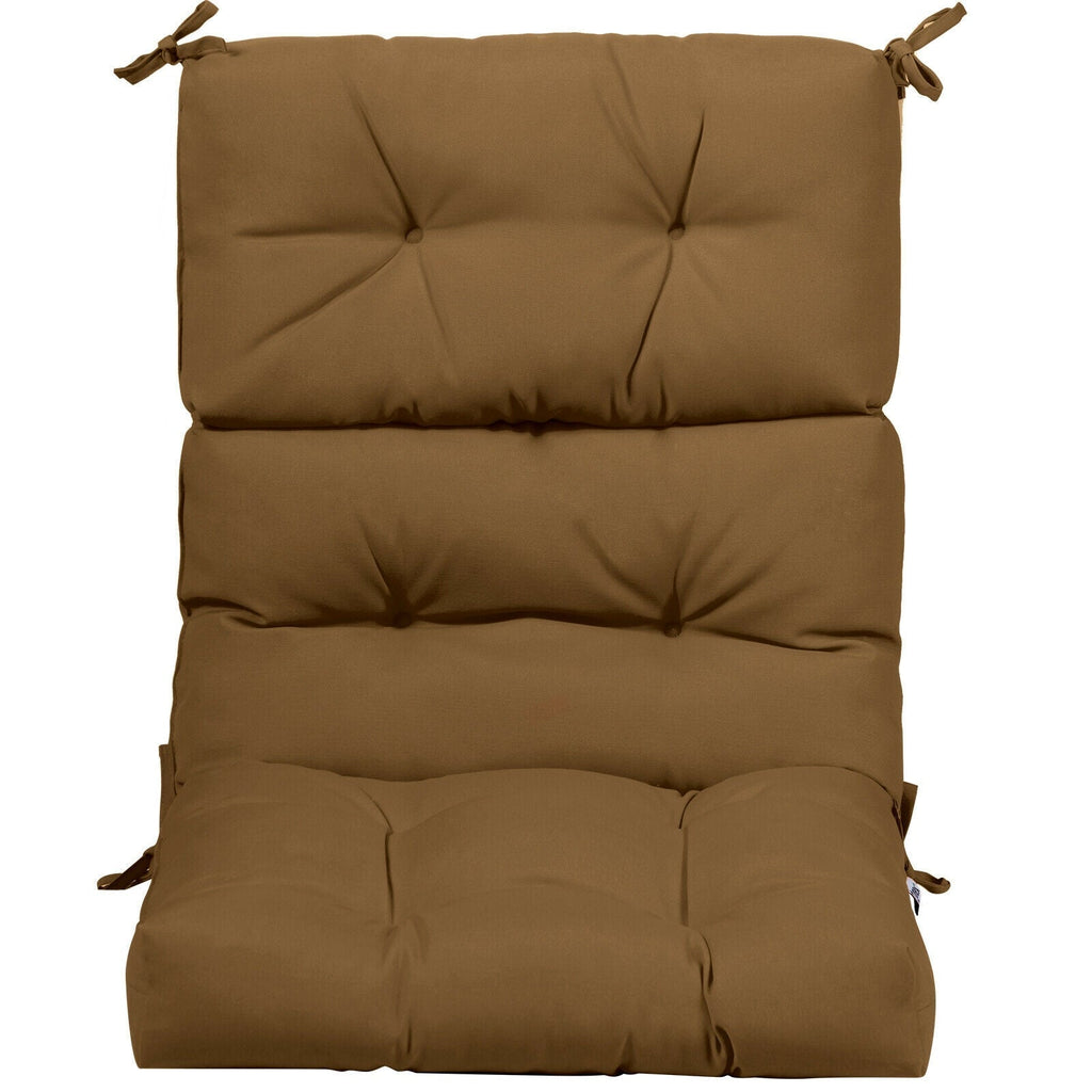 22 x 44 Inch Tufted Outdoor Patio Chair Seating Pad