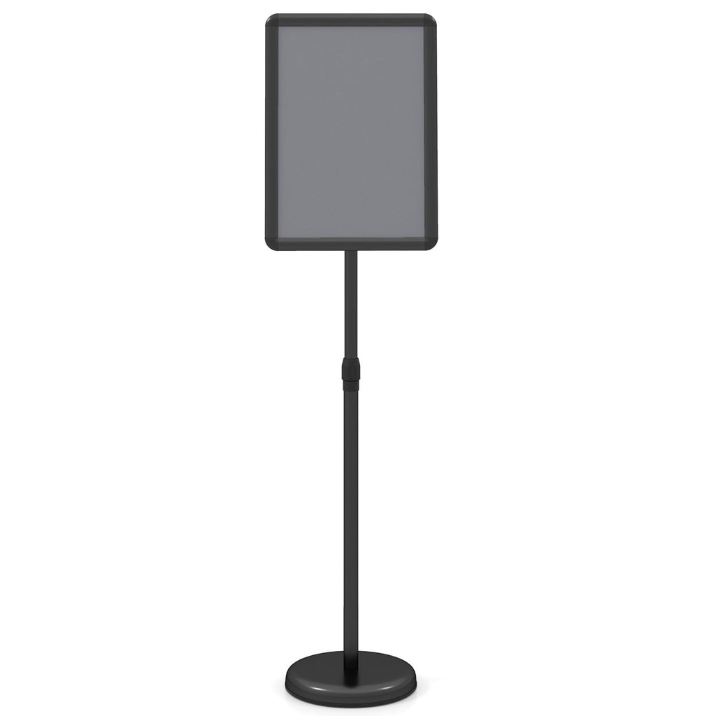11x17 Adjustable Height Sign Holder Stand with Snap Frame
