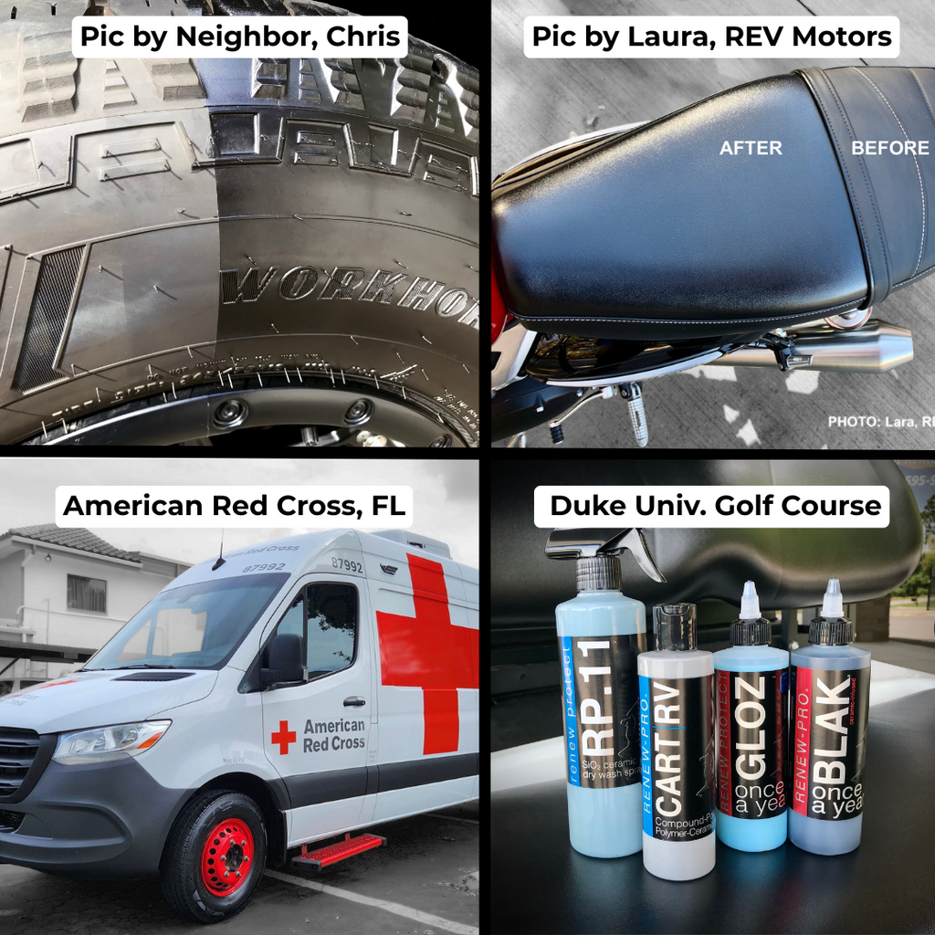 GLOZ Full Kit, Semi-Permanent Protectant | Ceramic Hybrid OEM Restoration, Dry Rot Prevention, Car, RV, Aircraft, Motorcycle, ATV & Golf Cart DRY-SEAL SAFE!