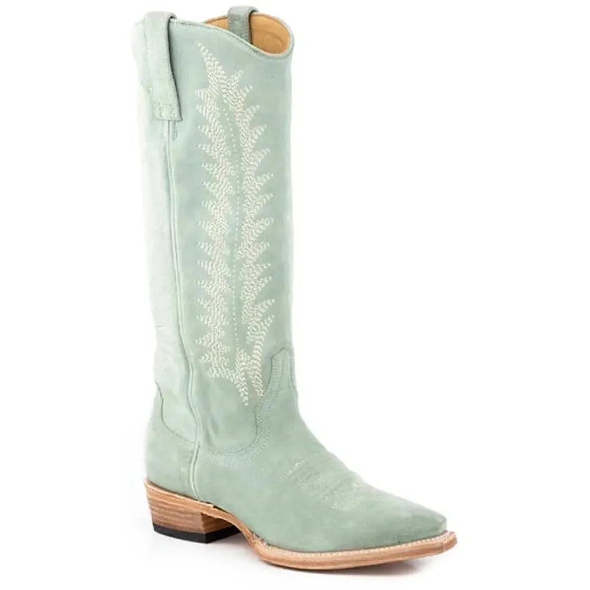 Stetson Emme (Blue) - Women's Leather Suede Cowgirl Boot
