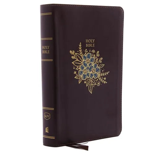 KJV, Deluxe Reference Bible, Personal Size Giant Print, Imitation Leather, Burgundy, Indexed, Red Letter Edition - Imitation Leather
