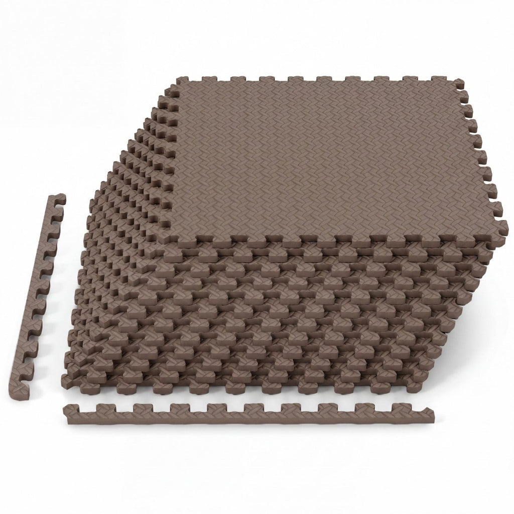 Puzzle Exercise Floor Mats 1/2 Inch Thick - 12 Tiles