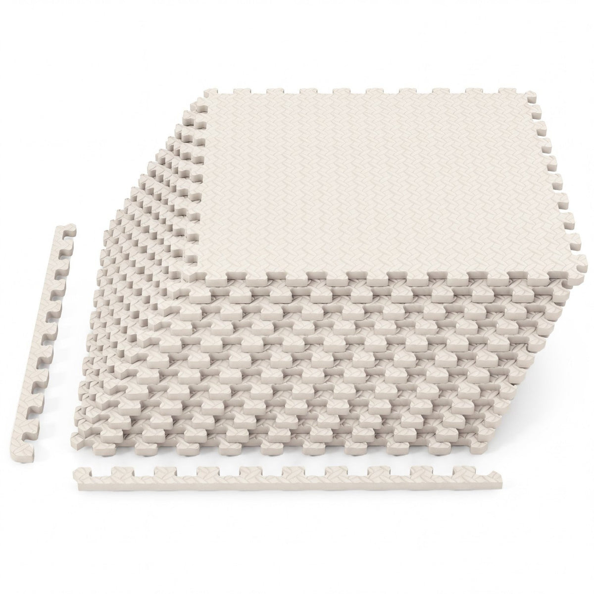 Puzzle Exercise Floor Mats 1/2 Inch Thick - 12 Tiles