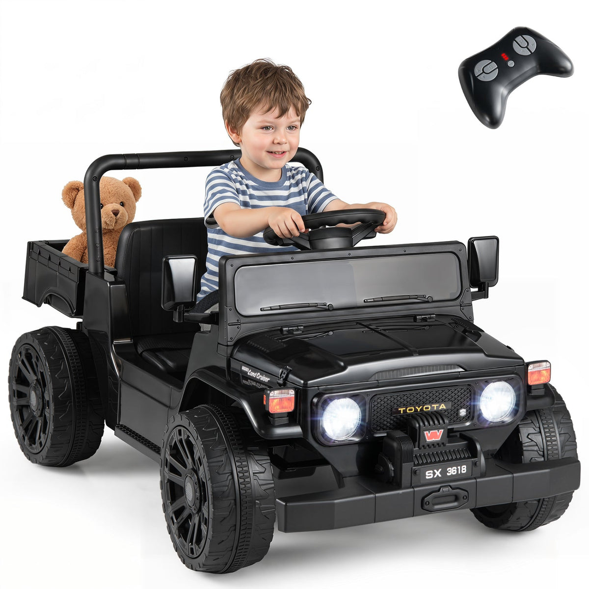 12V Electric Ride On Truck with Dump Bed and Remote Control