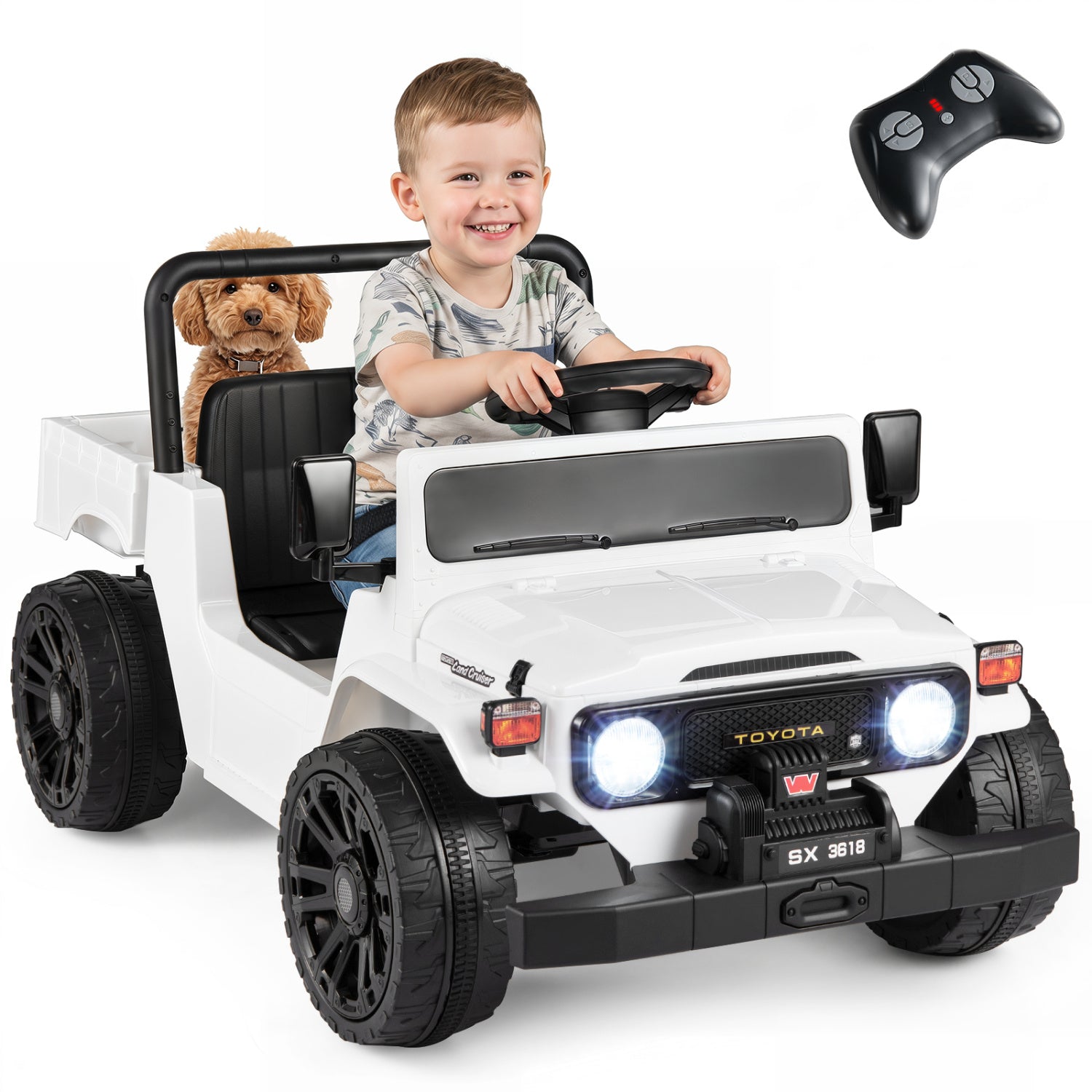 12V Electric Ride On Truck with Dump Bed and Remote Control
