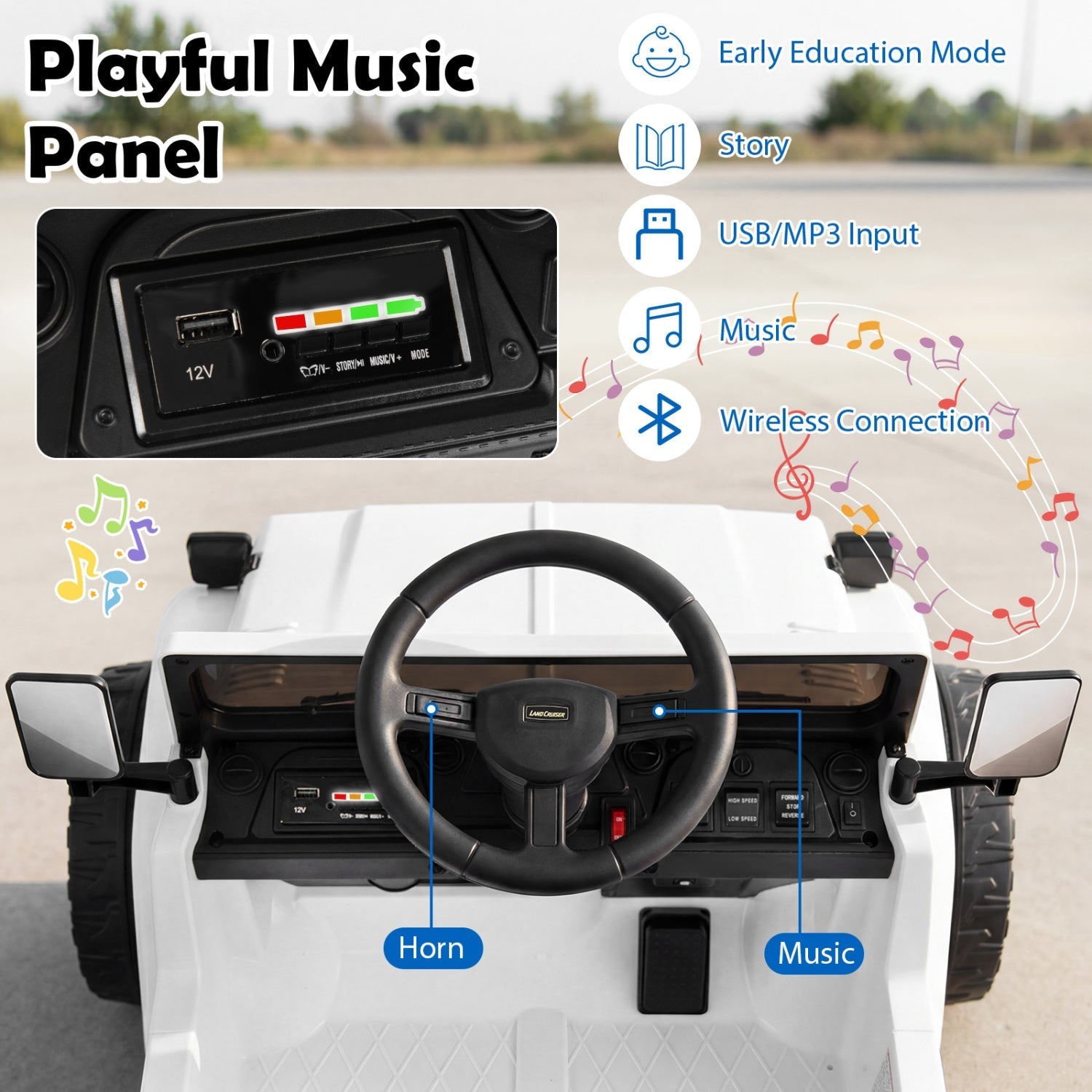 12V Electric Ride On Truck with Dump Bed and Remote Control