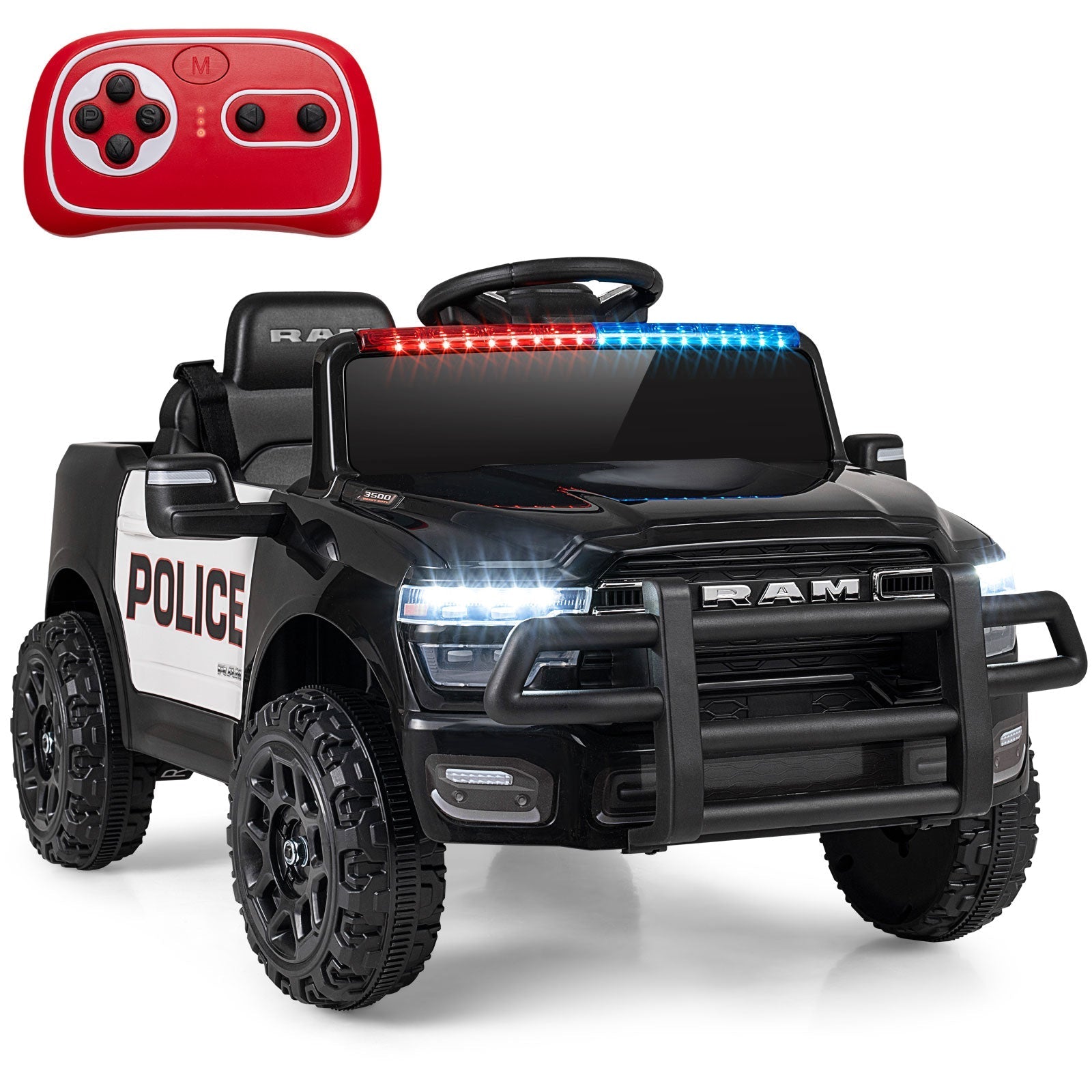 12V Kids Ride On Car Licensed RAM 3500 Electric Vehicle with Remote Control