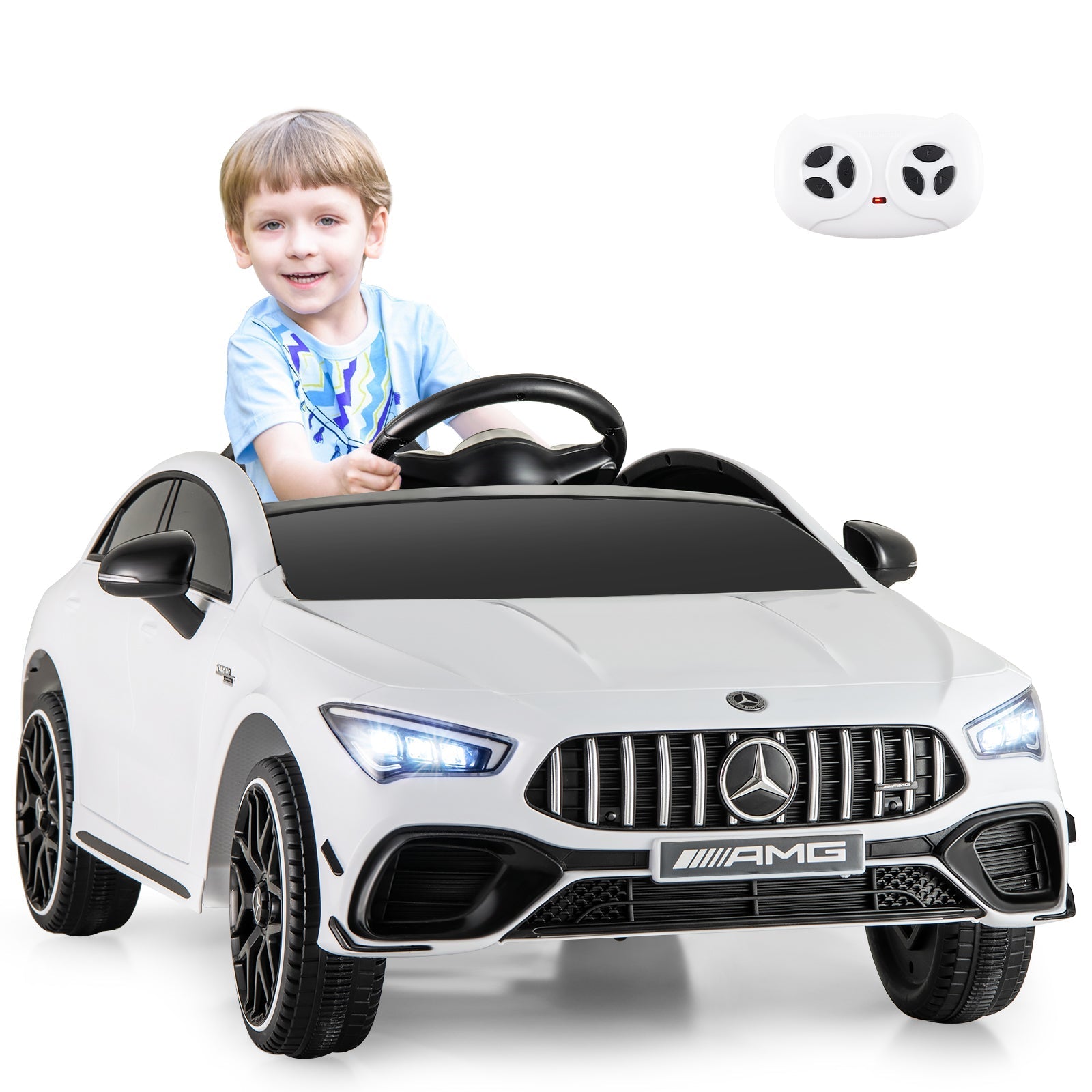 12V Kids Ride on Car Mercedes-Benz AMG CLA 45 with Remote
