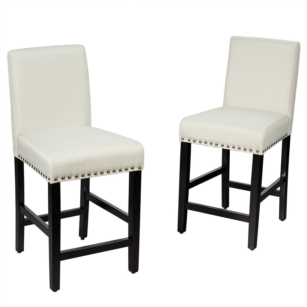 25 Inch Kitchen Chairs w/ Rubber Wood Legs