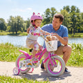 Girls Bike 12-18 Inch with Training Wheels and Basket