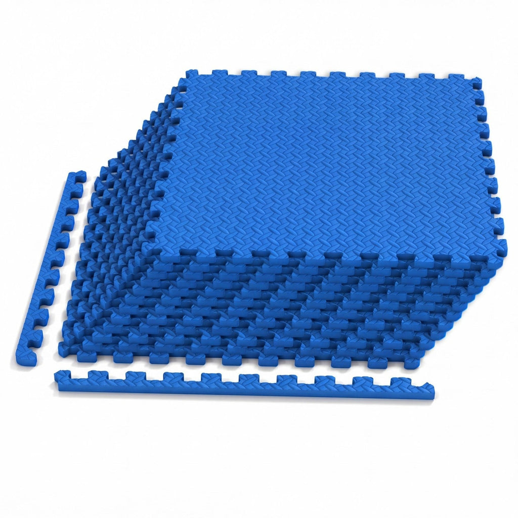 Puzzle Exercise Floor Mats 1/2 Inch Thick - 12 Tiles