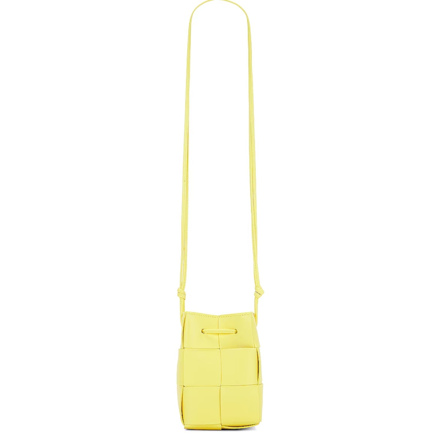 Chic Woven Mini Crossbody Bucket Bag – Lightweight Shoulder Handbag