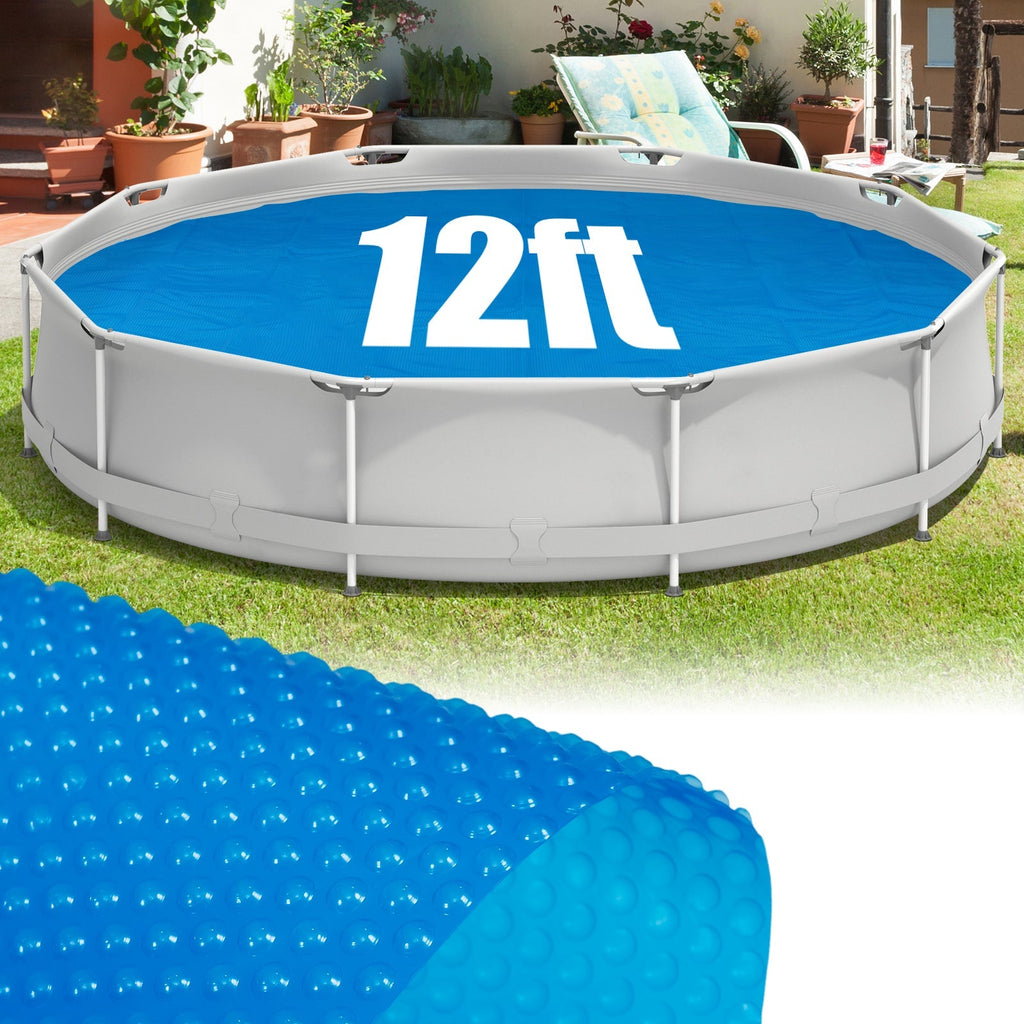 12ft x 30in Round Above Ground Swimming Pool with 12 ft Pool Cover