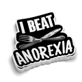 Beat Anorexia  Hard Hat Decal