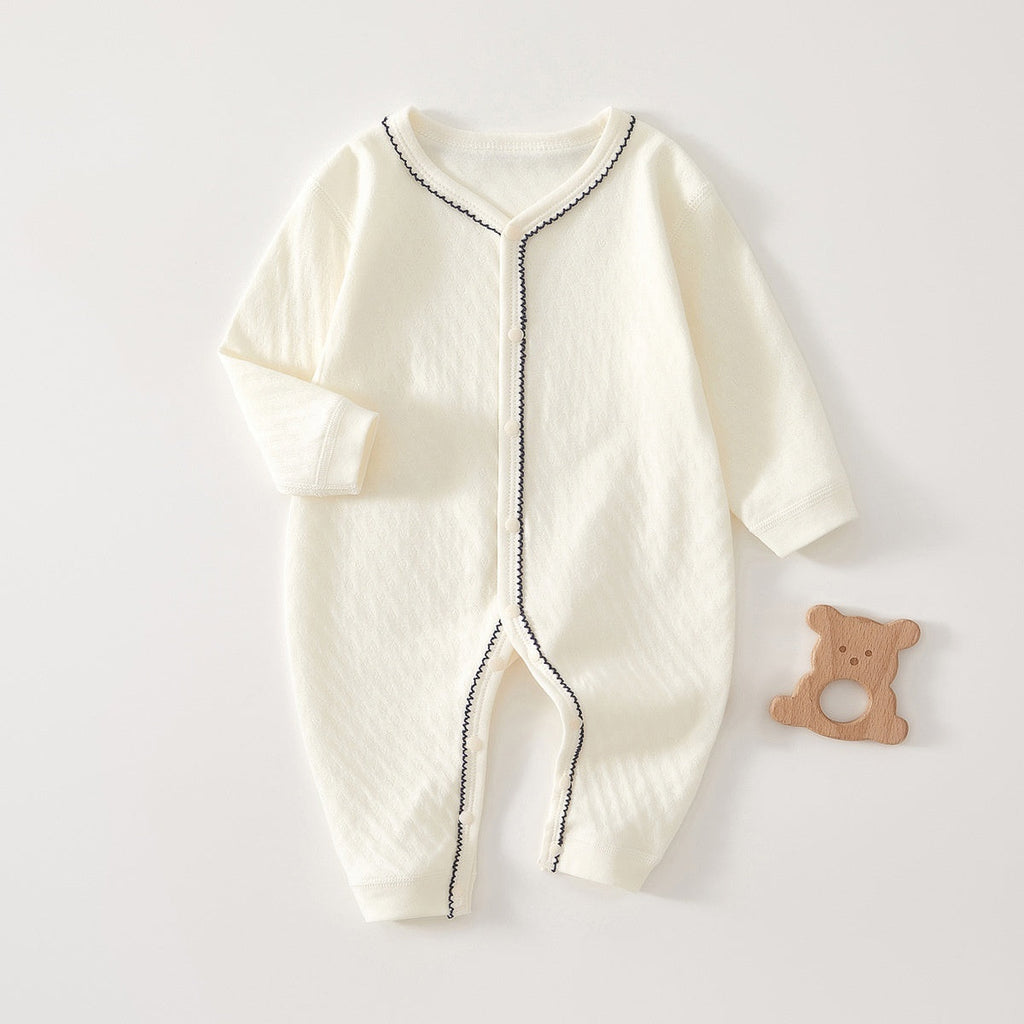 Pure Cotton Long-sleeve Baby Bodysuit