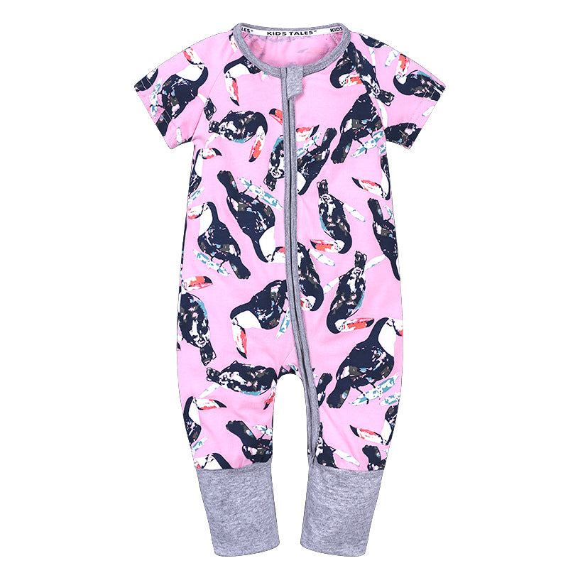 Cartoon Onesie Baby Short-sleeve Bodysuit