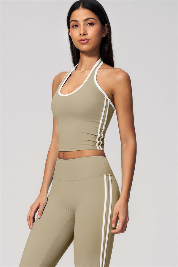 The Onyx Tank Top Flared Leggings 2-Piece Set