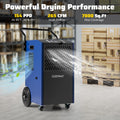 154 Pints Commercial Dehumidifier with Pump and Drain Hoses