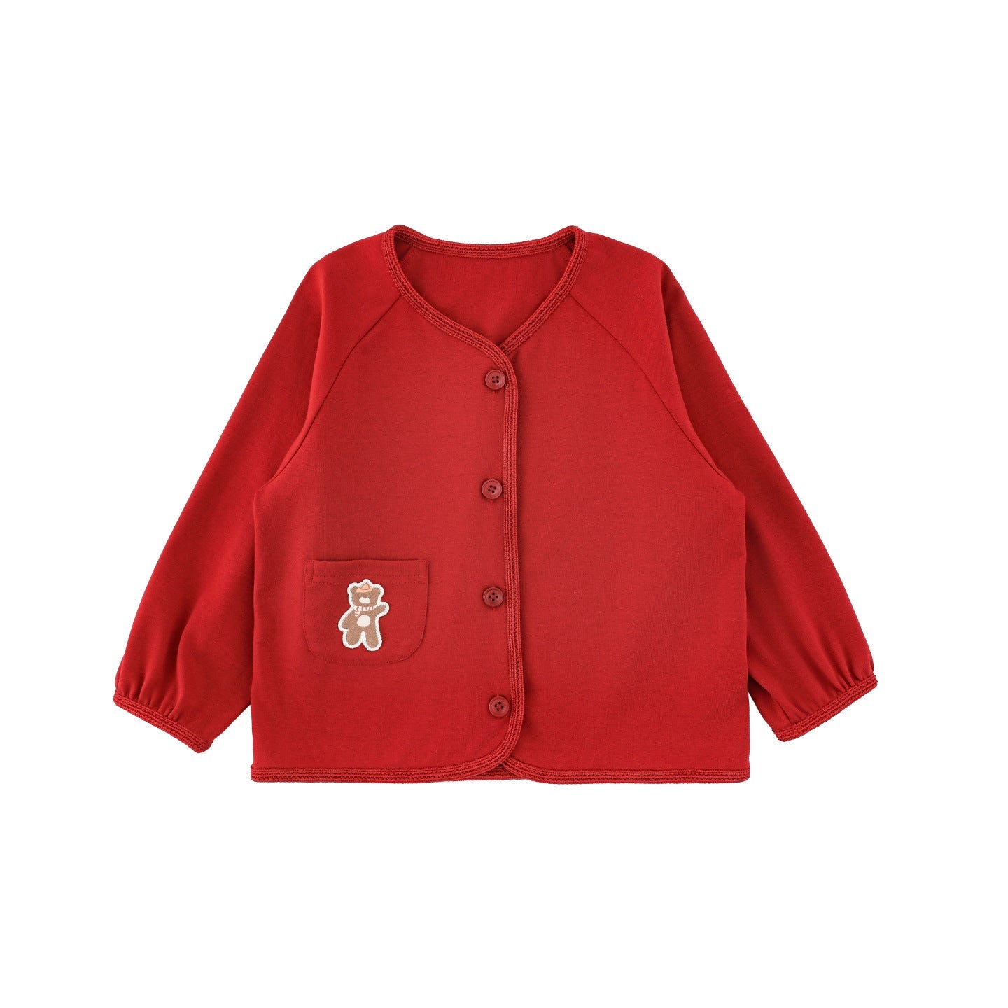 Childrens Double-sided Cloud-soft Cotton Soft And Breathable Knitted Coat Trendy
