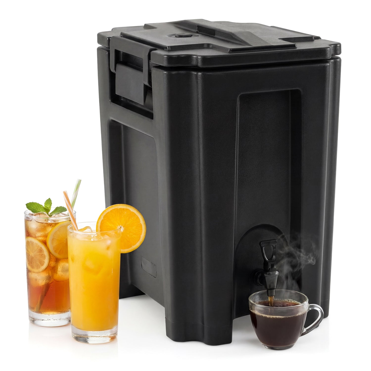 13.2 Gal Insulated Beverage Dispenser Commercial with Two-Stage Faucet