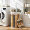 13.2 Gallon Bamboo Laundry Hamper with Removable Liner