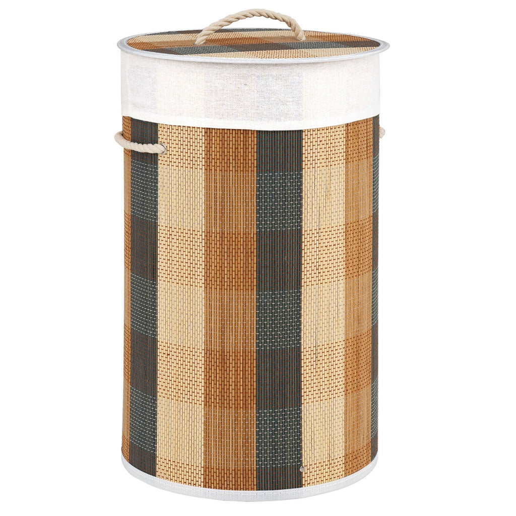 13.2 Gallon Bamboo Laundry Hamper with Removable Liner