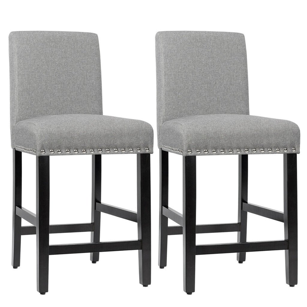25 Inch Kitchen Chairs w/ Rubber Wood Legs