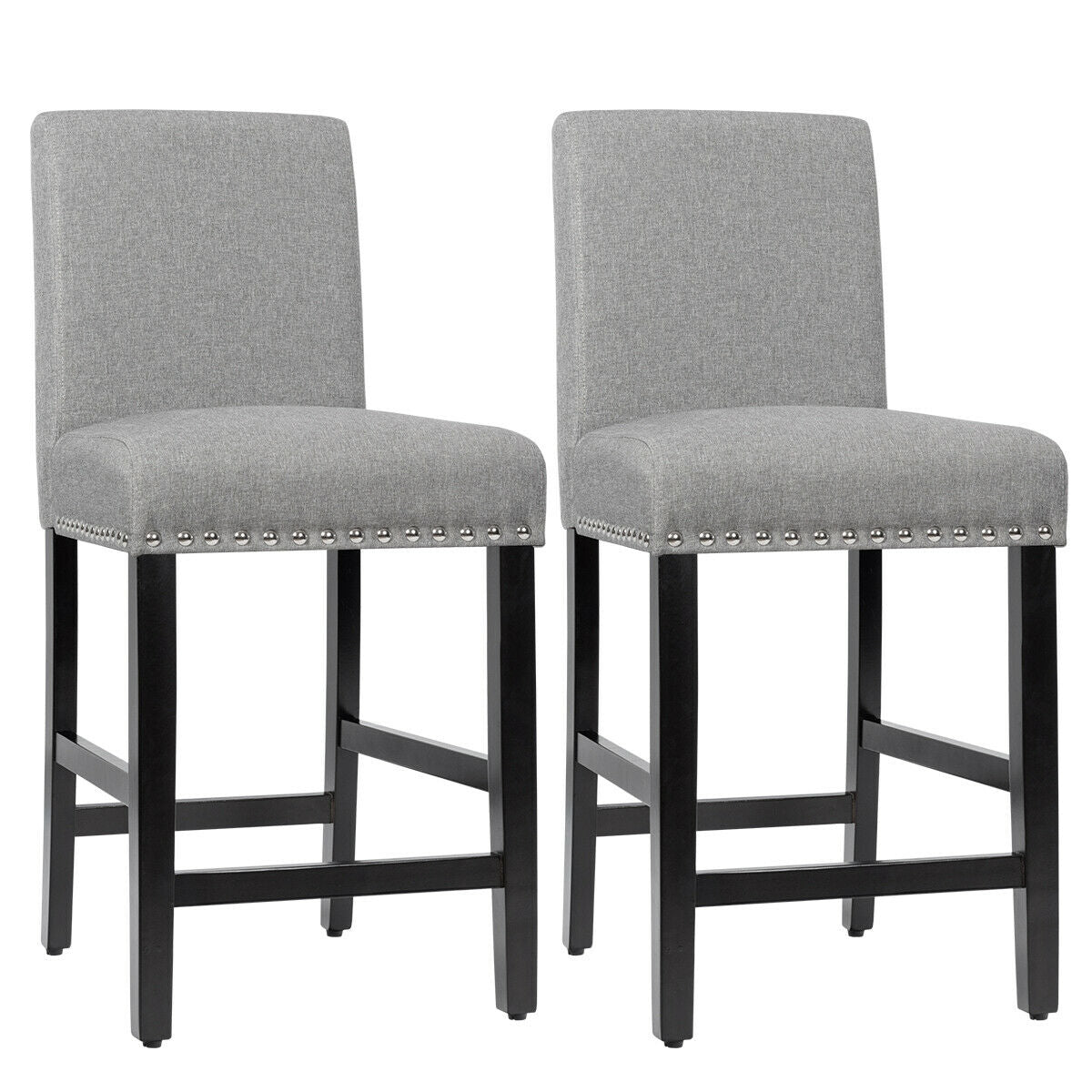 25 Inch Kitchen Chairs w/ Rubber Wood Legs