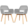 Set of 2 Modern Accent Armchairs