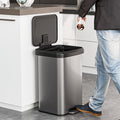 13.2 Gallon Step Trash Can with Soft Close Lid and Deodorizer Compartment