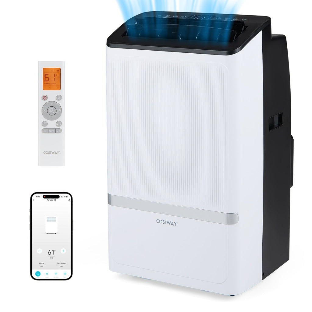 14000 BTU Portable Air Conditioner with WiFi & Dehumidifier