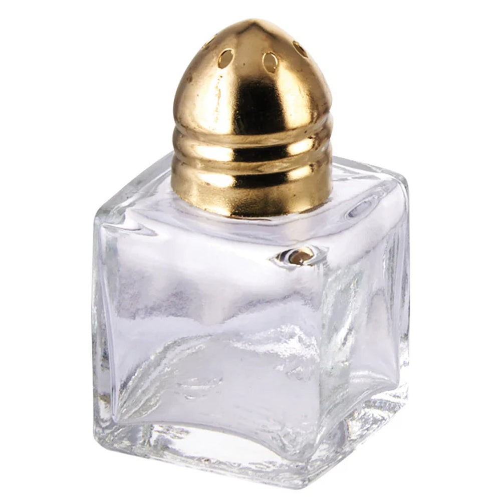 Vikko Mini Cube Salt & Pepper Shaker Gold