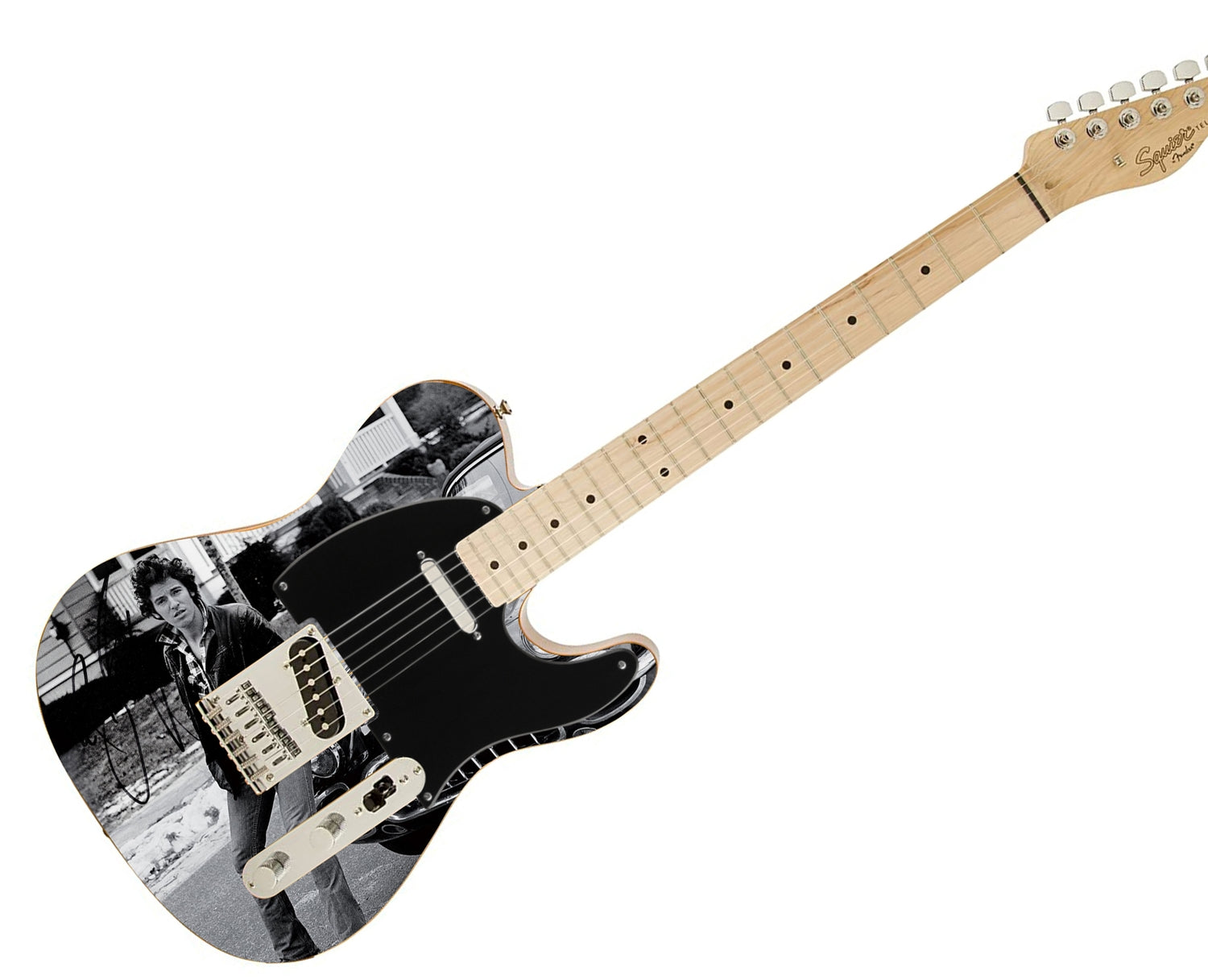 Bruce Springsteen Signed Autographed Young Car Photo Graphics Fender Guitar