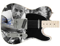 Bruce Springsteen Signed Autographed Black & White Photo Graphics Fender Guitar